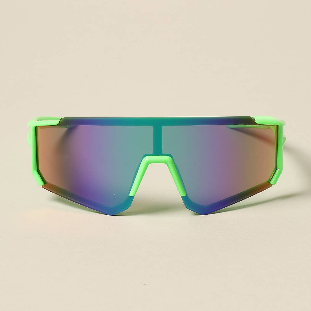 Kid's Wrap Around Half Rim Sunglasses