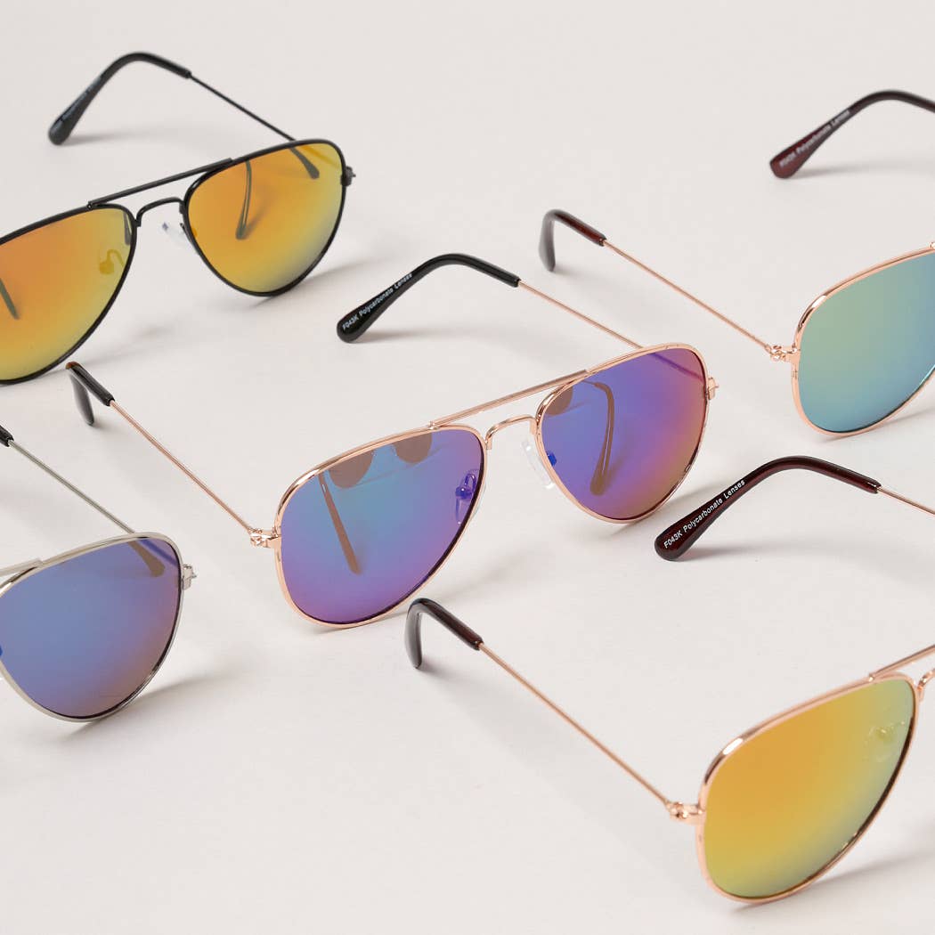 Kid's Tinted Aviator Sunglasses