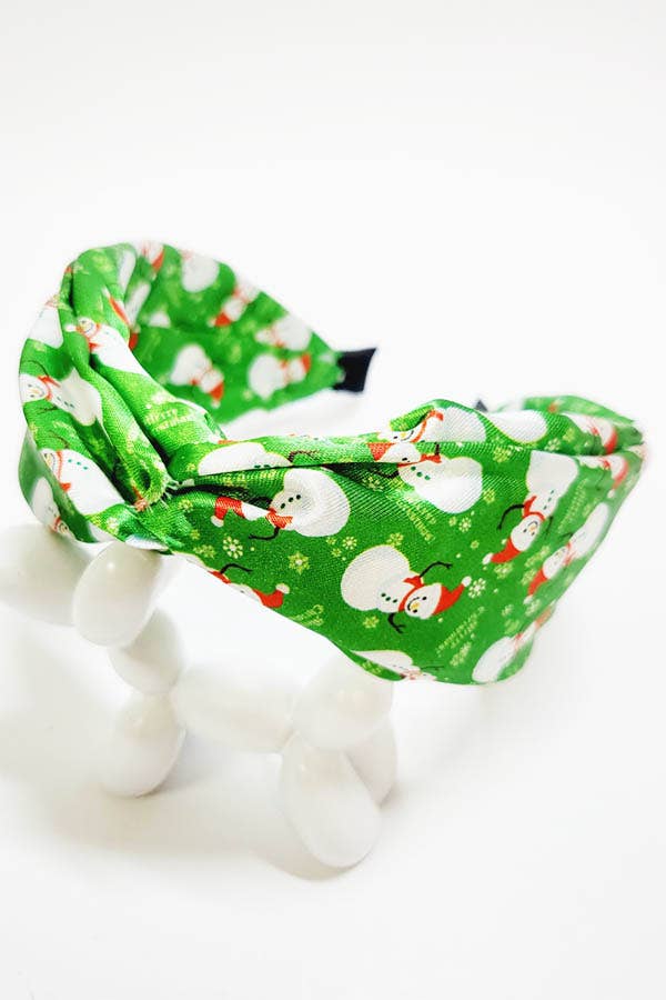 Christmas Pattern Twist Headband