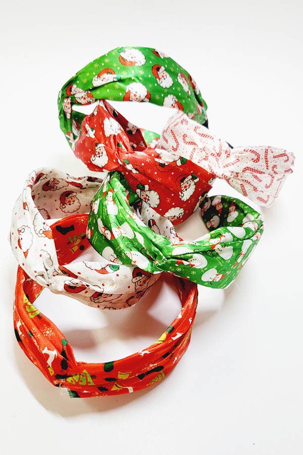 Christmas Pattern Twist Headband