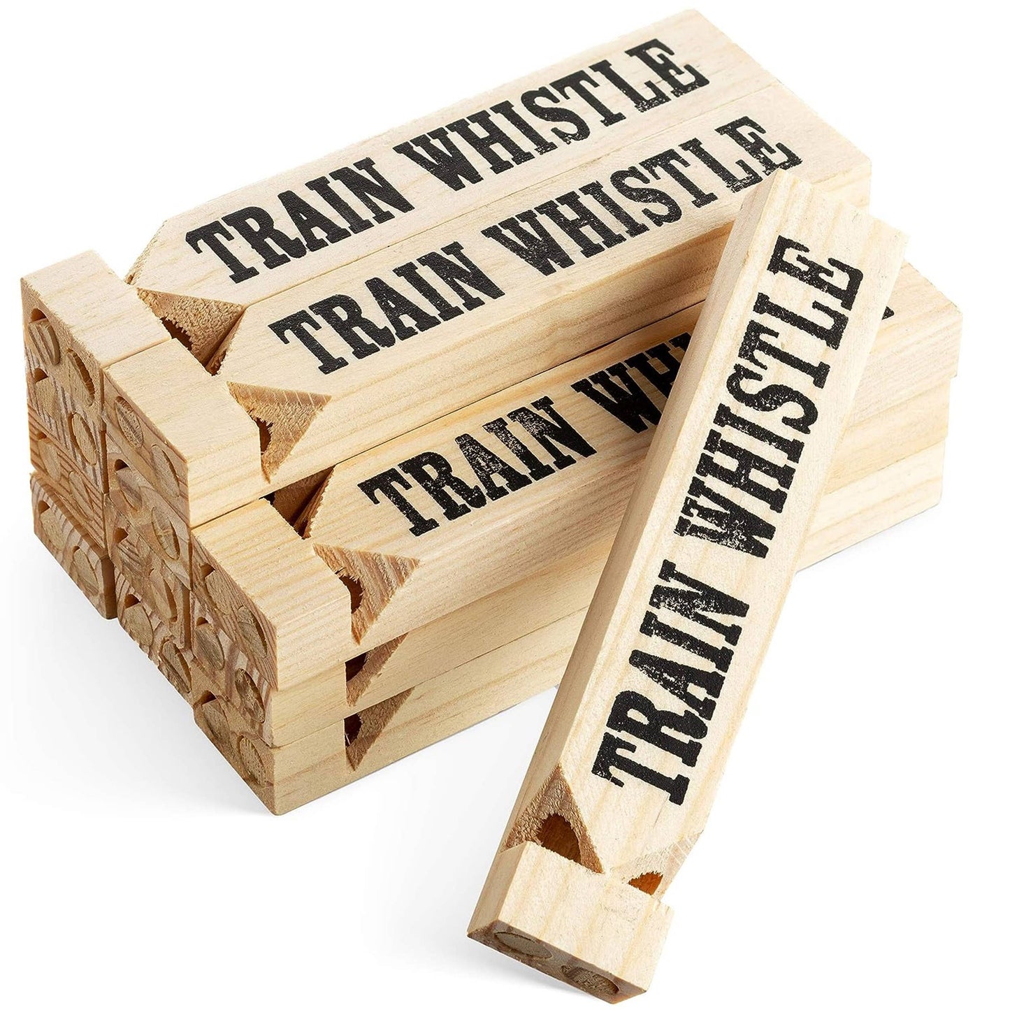 Wooden Train Whistle Kids Toy in Bulk in Bulk