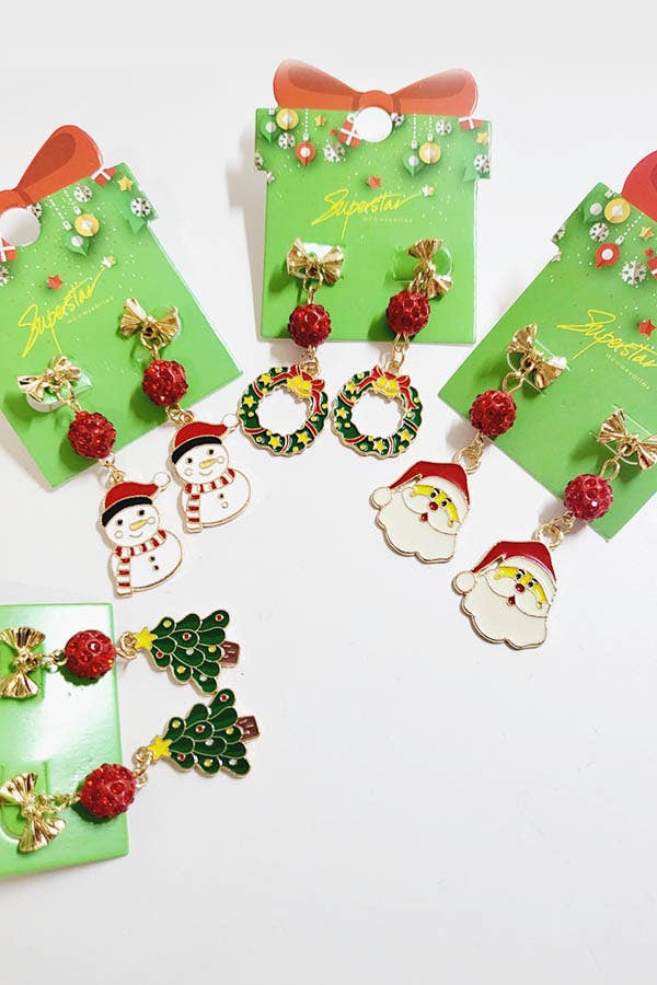 Christmas Dangle Earrings