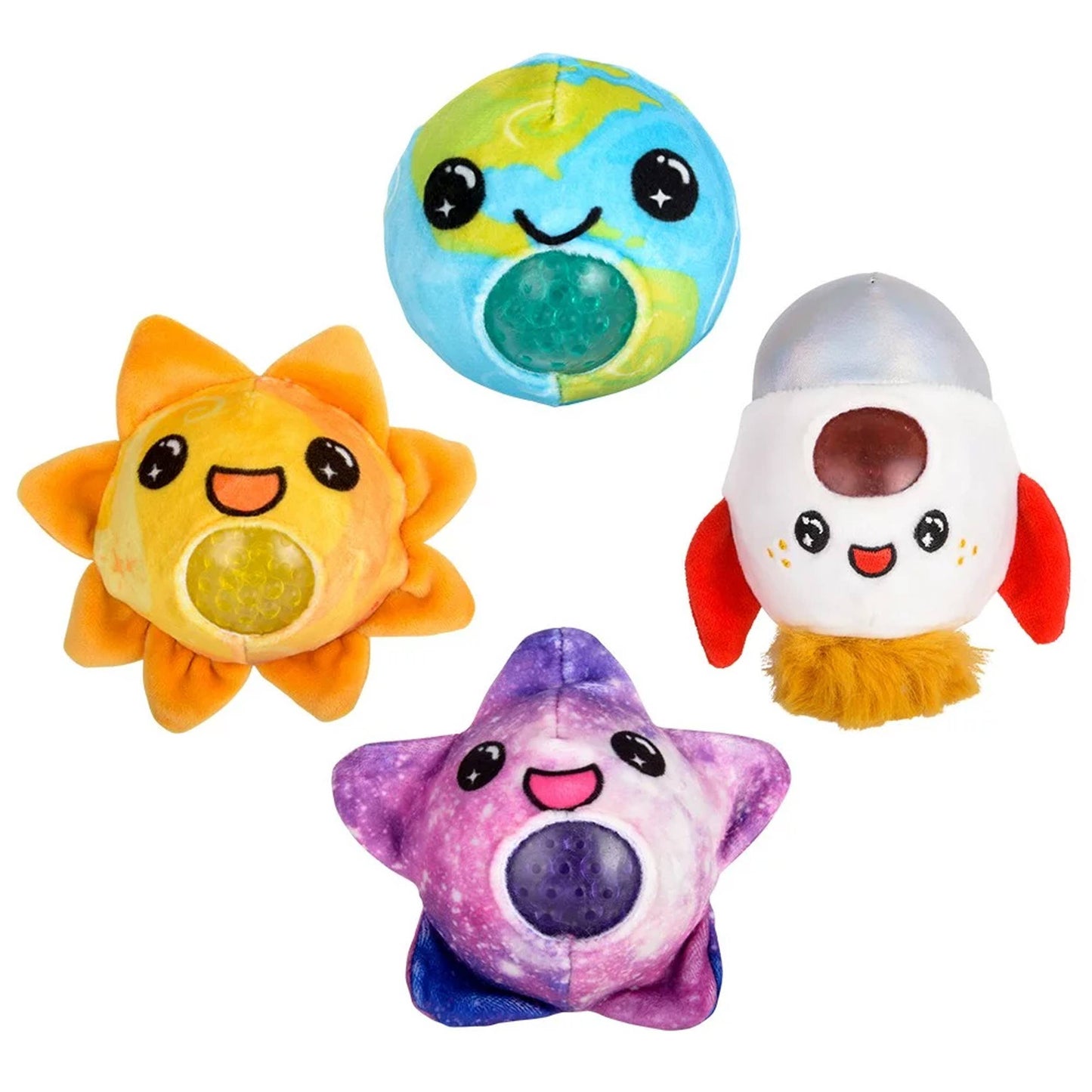 Space Squeezy Bead Plush Kids Toy- Assorted in Bulk