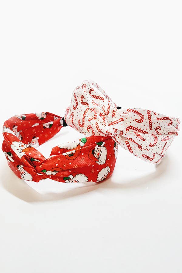 Christmas Pattern Twist Headband