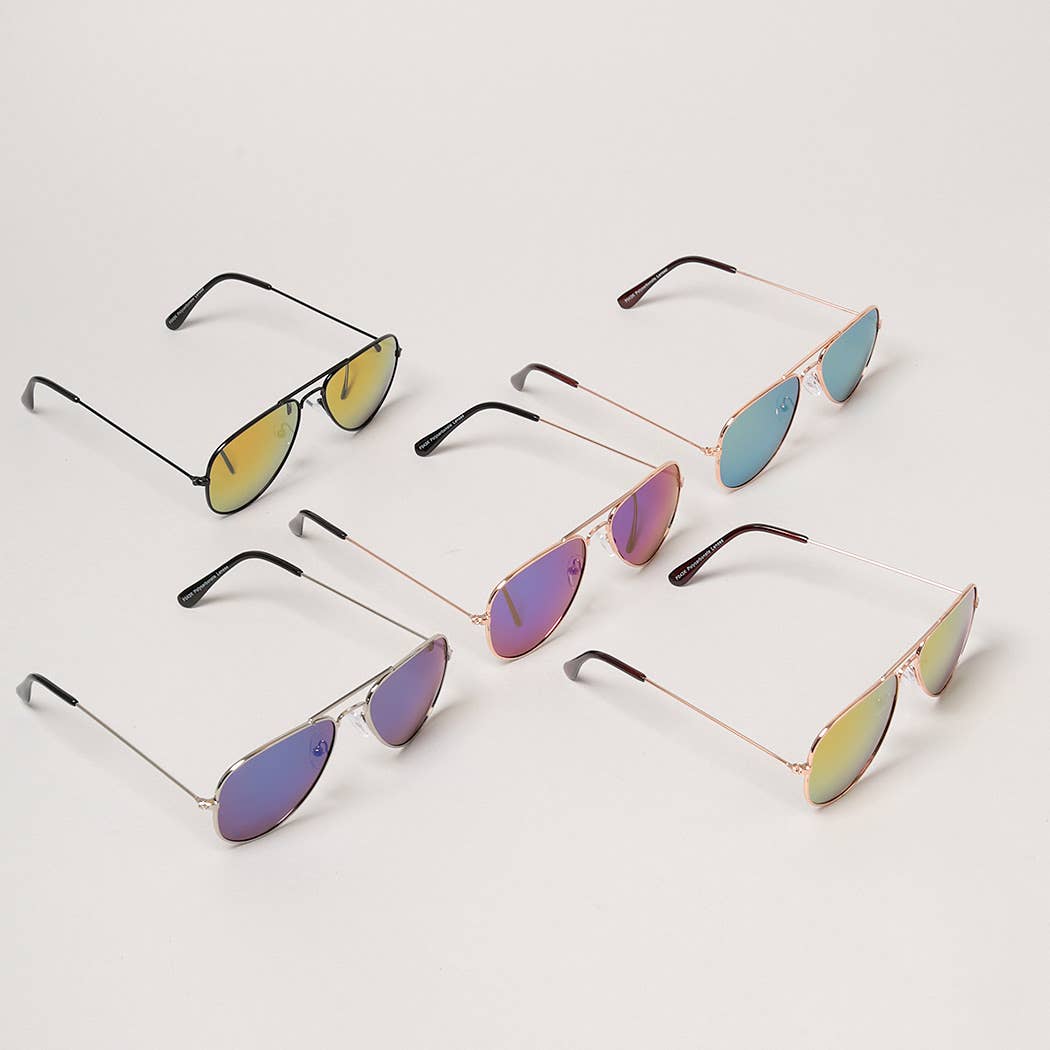 Kid's Tinted Aviator Sunglasses