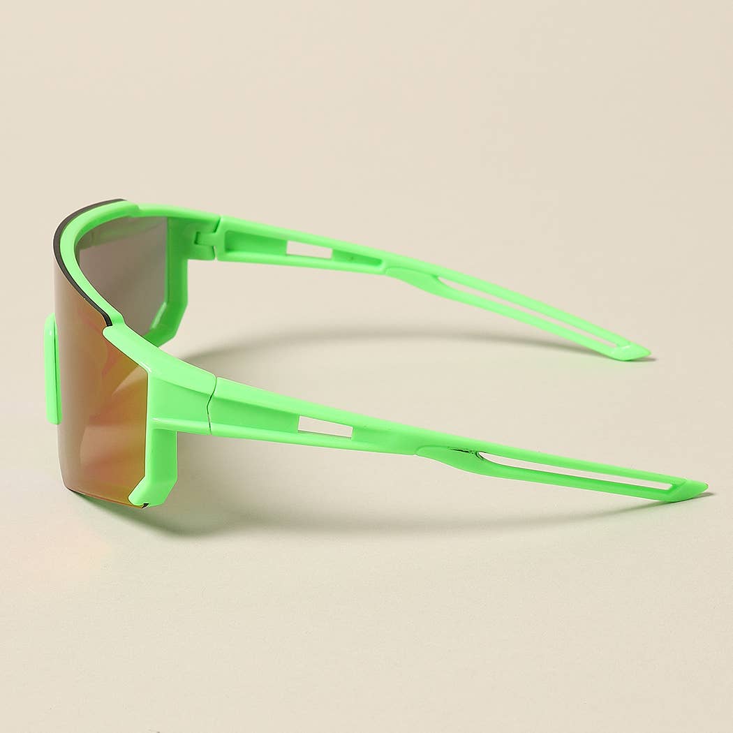 Kid's Wrap Around Half Rim Sunglasses