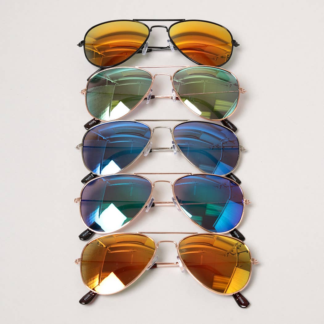 Kid's Tinted Aviator Sunglasses