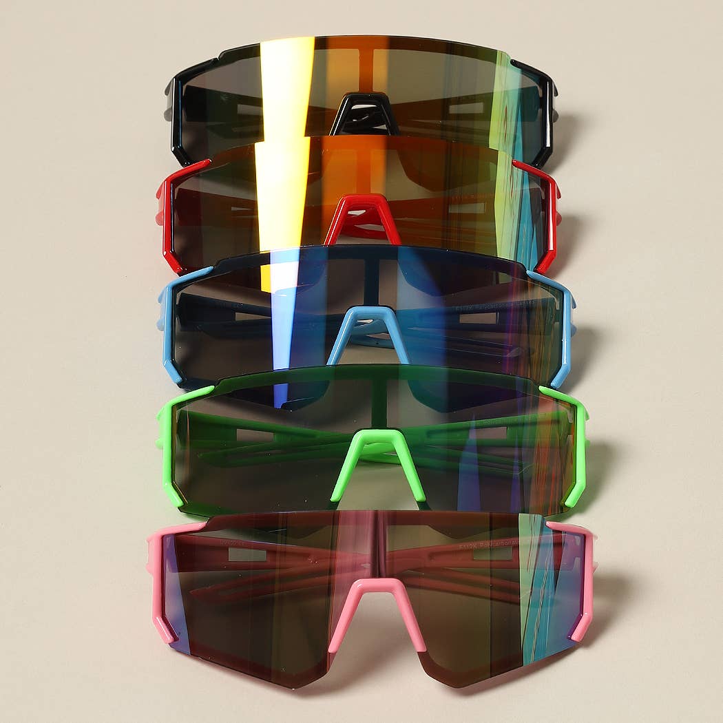 Kid's Wrap Around Half Rim Sunglasses