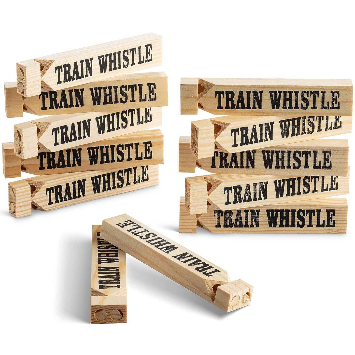 Wooden Train Whistle Kids Toy in Bulk in Bulk