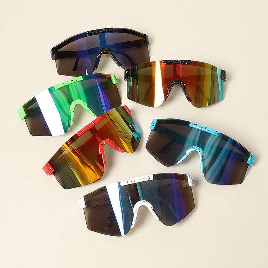 Kid's Paint Splatter Wrap Around Sunglasses