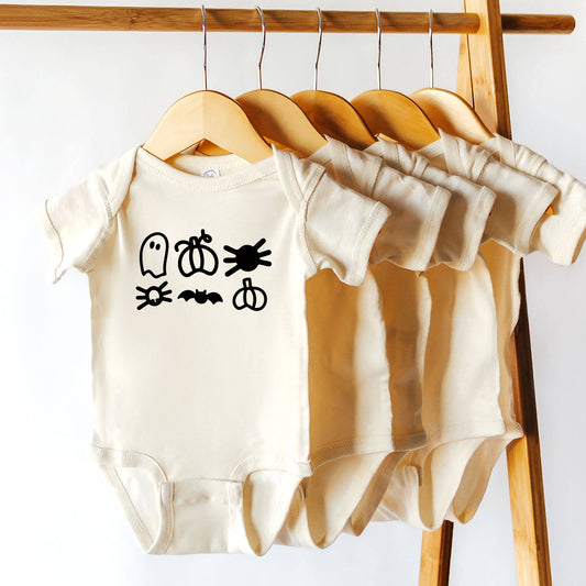 Halloween Shapes Baby Bodysuit | Fall Baby Gifts