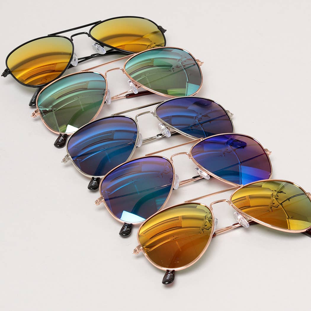 Kid's Tinted Aviator Sunglasses