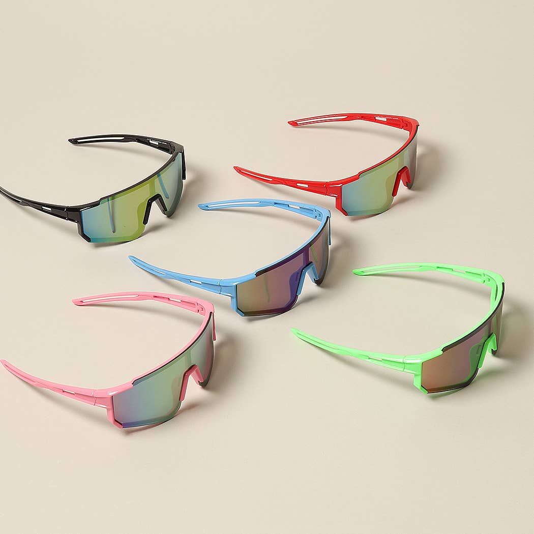 Kid's Wrap Around Half Rim Sunglasses